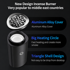 (Free Gift Lattafa Bakhoor Rm25) Electric Bakhoor Incense Burner with Quran recital n Bluetooth Speaker with USB Connectivity-