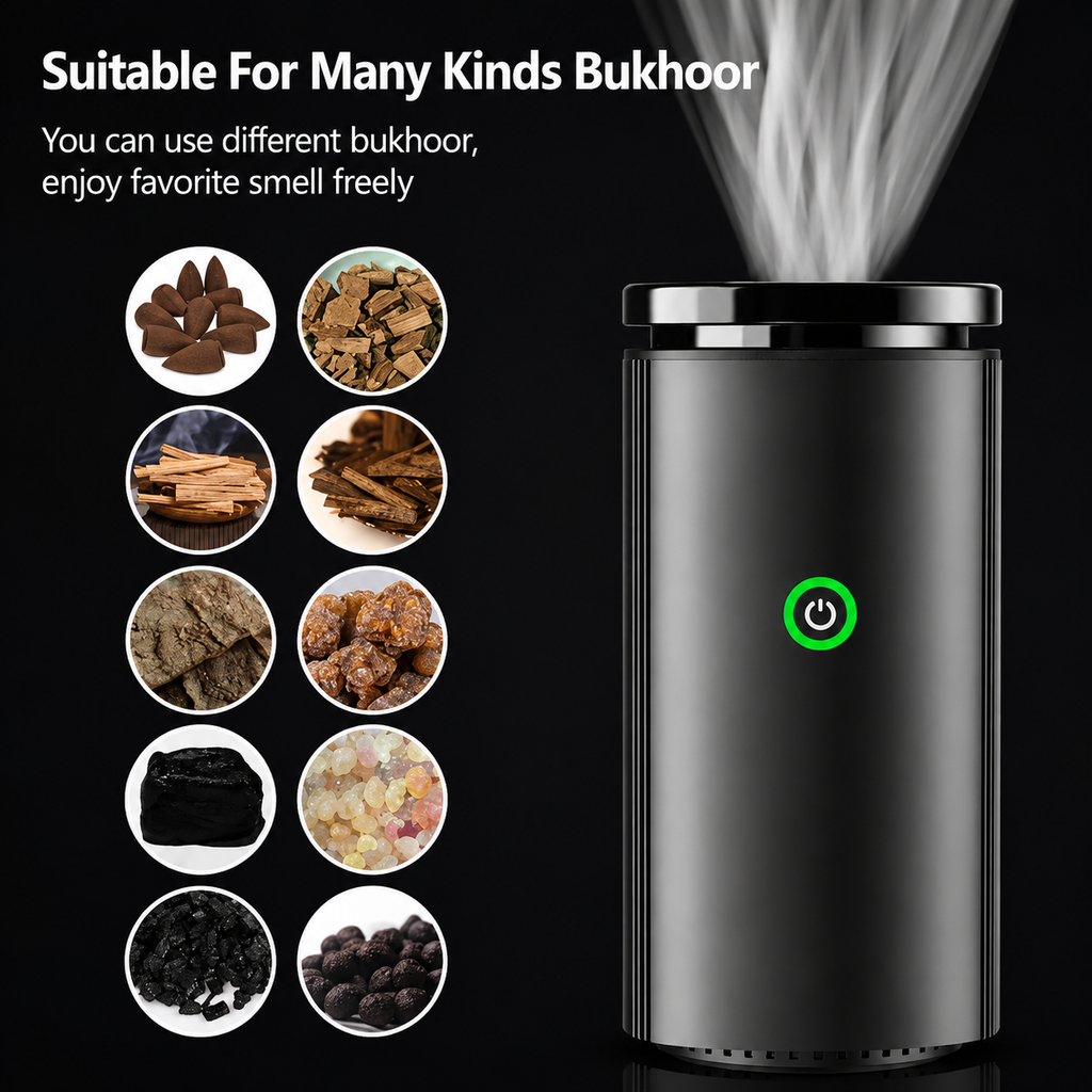 (Free Gift Lattafa Bakhoor Rm25) Portable Electric Bakhoor Aroma Burner