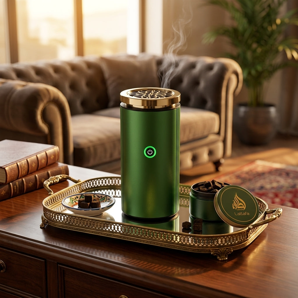 (Free Gift Lattafa Bakhoor Rm25) Portable Electric Bakhoor Aroma Burner