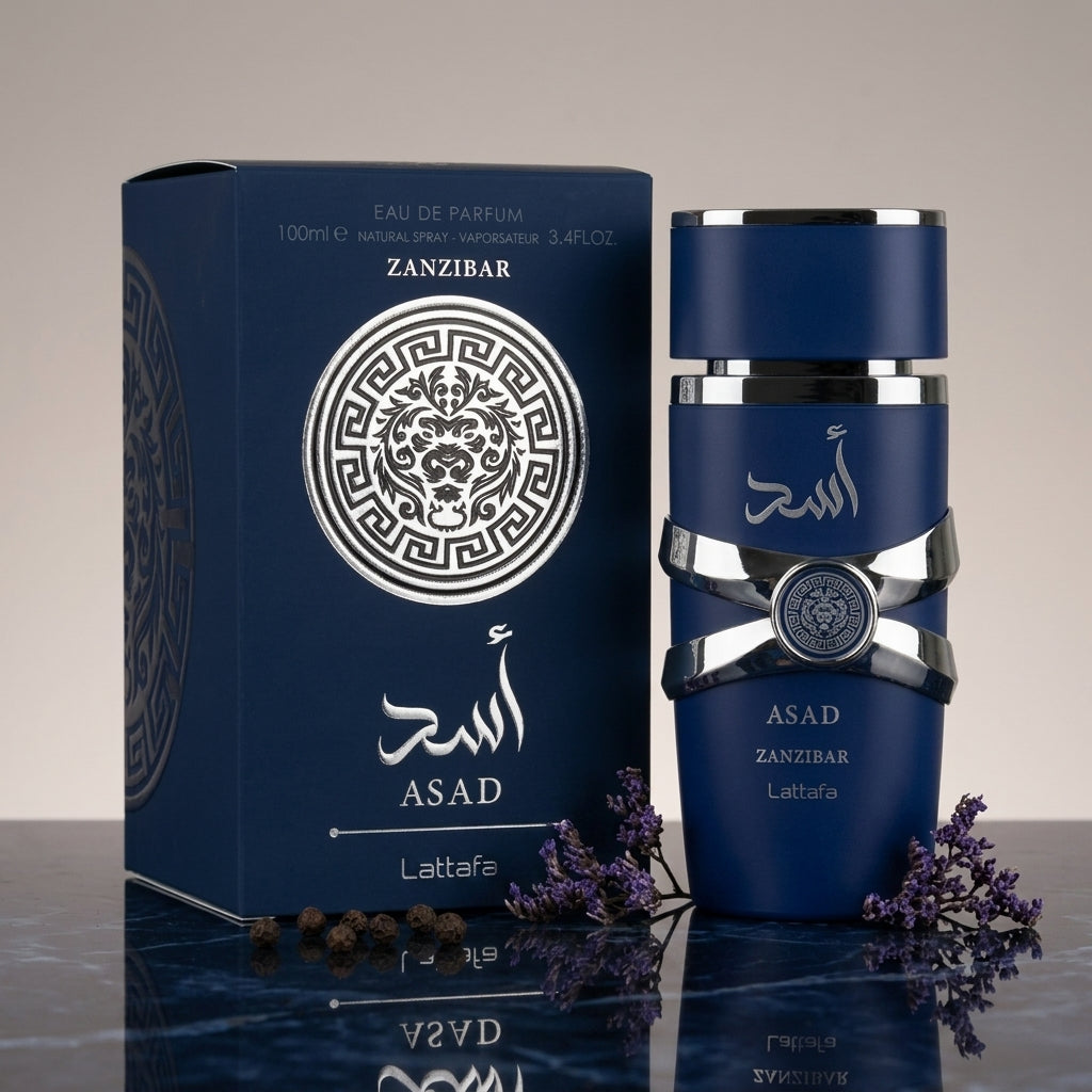 Lattafa Asad Zanzibar Eau de Parfum 100ml – Exotic Woody Spicy Fragrance