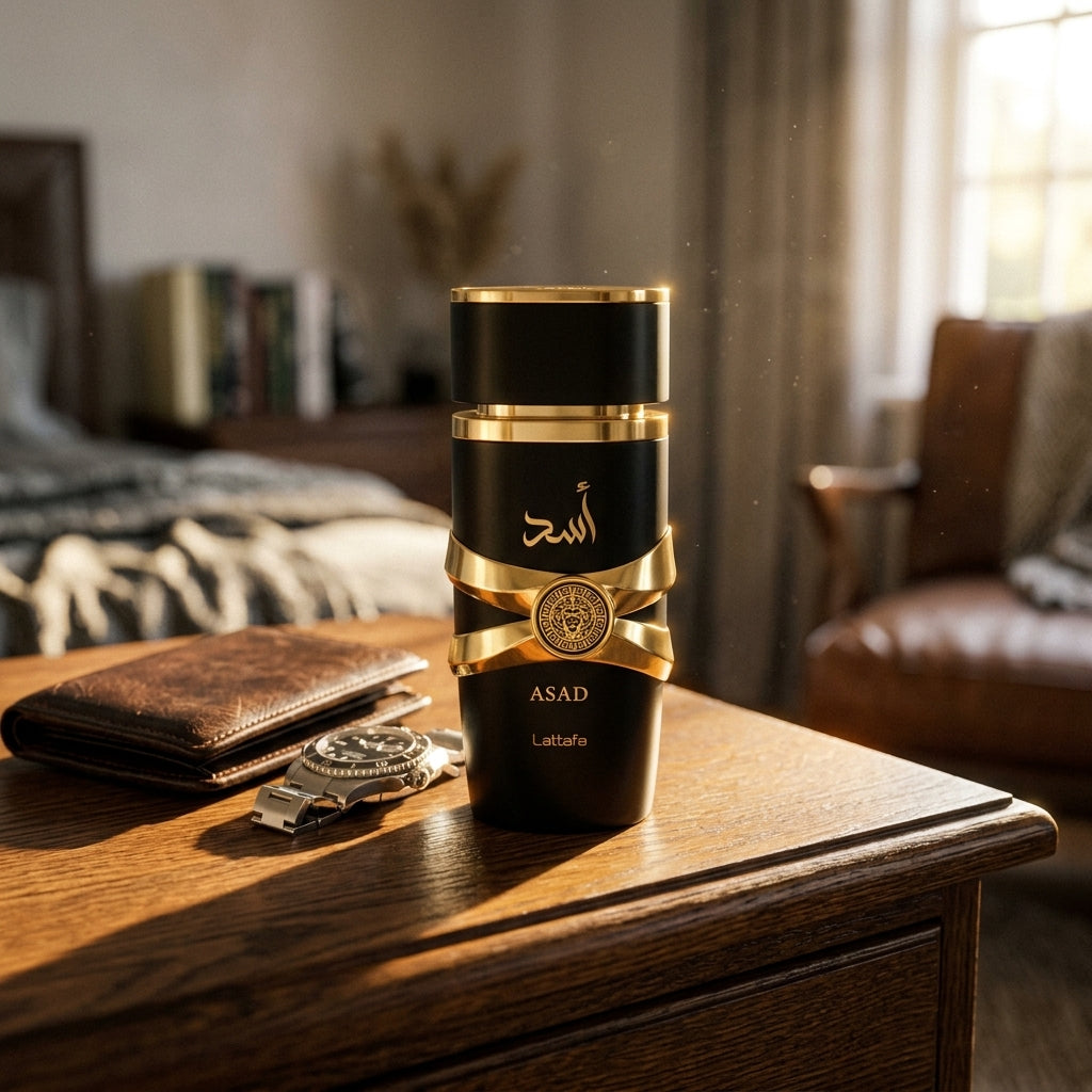 Asad Lattafa perfume asad elixir.sham Eau de Parfum, 100 ml minyak wangi lelaki tahan lama minyak tahan lama