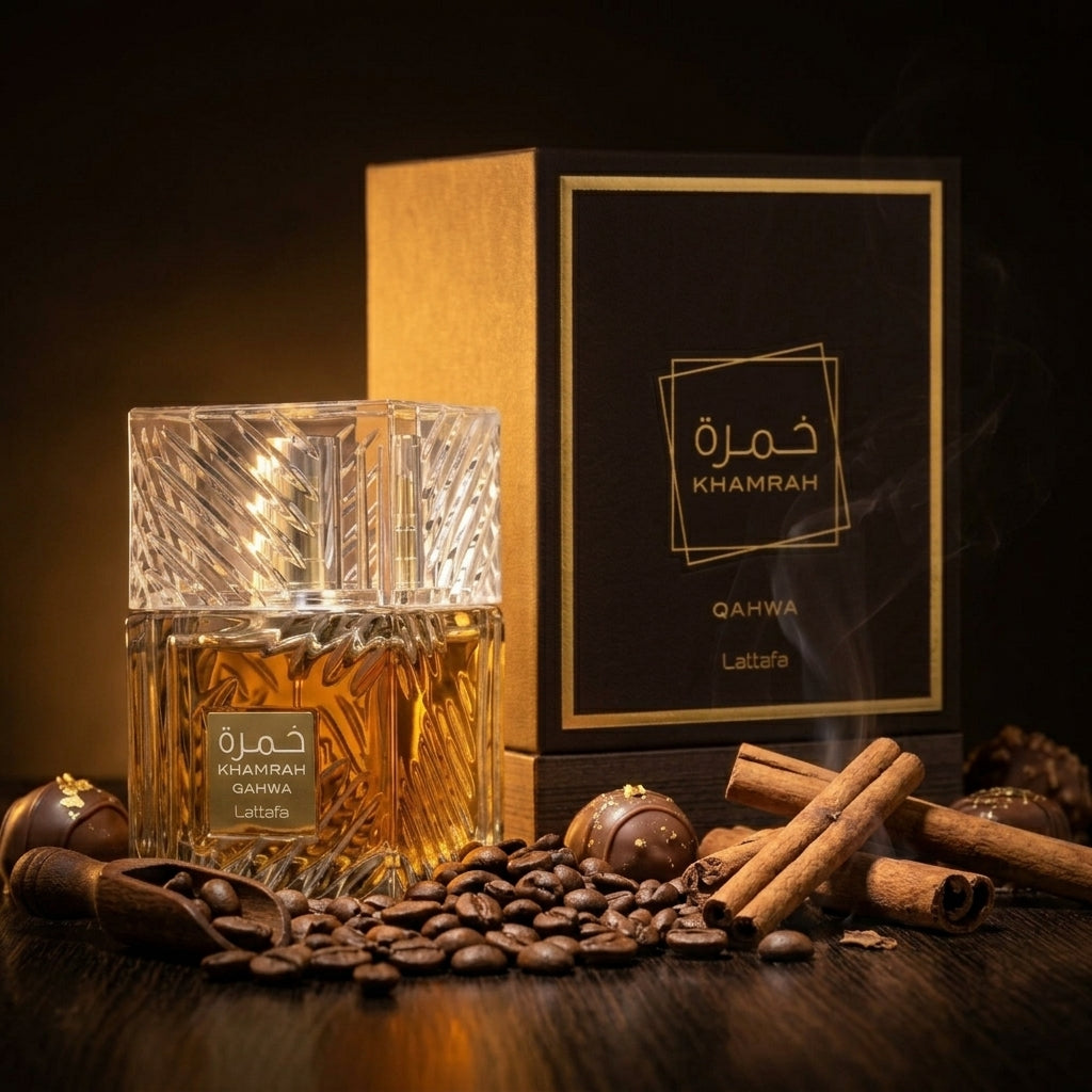 Lattafa Khamrah Qahwa Eau de Parfum 100ml – Rich Oriental Coffee Fragrance