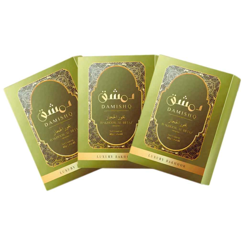 Damishq Bakhoor Al Hejaz 40g - kemenyan ,oud , BUKHOOR , bakhoor oud , incense ,bukhoor set , dupa