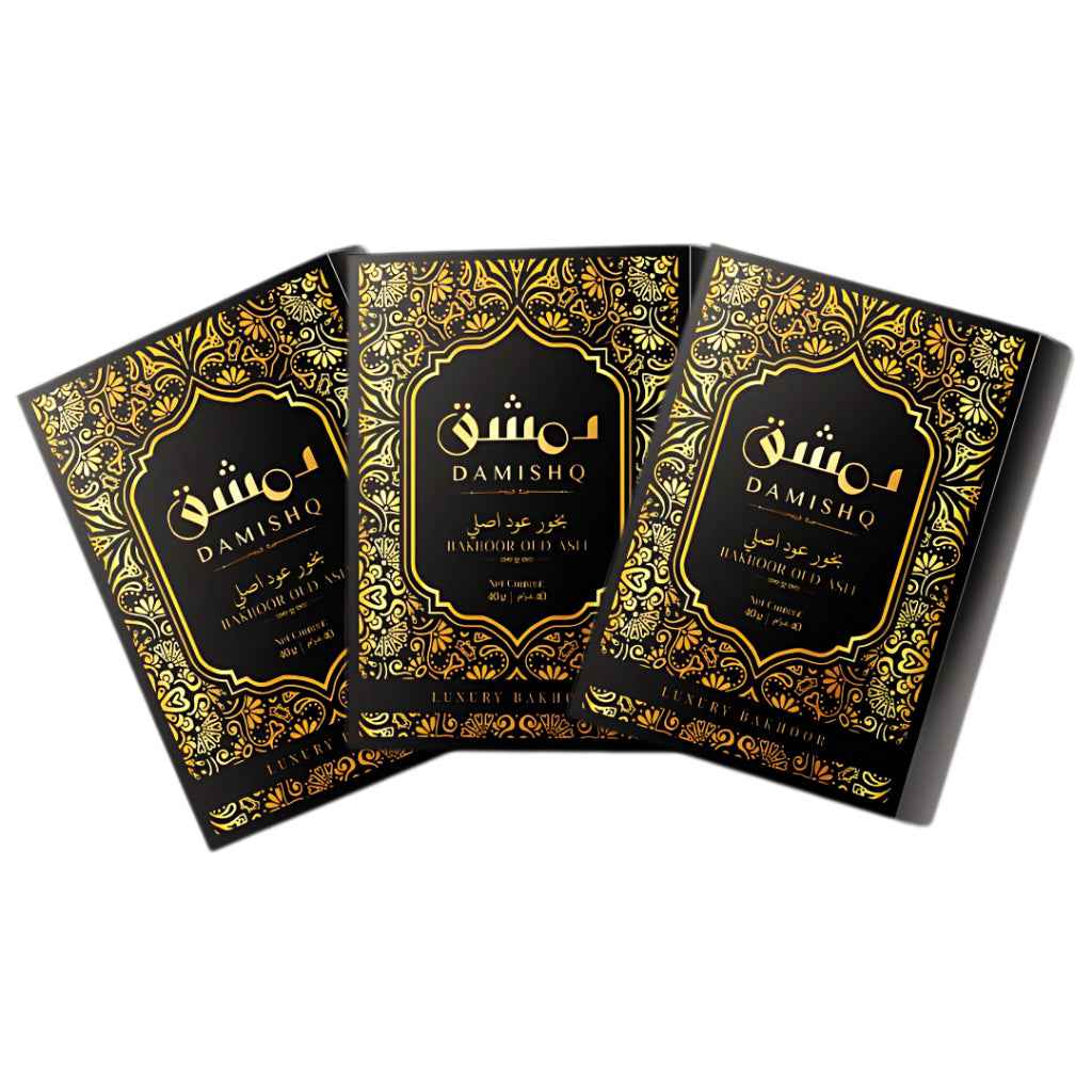 Damishq Bakhoor Oud Asli 40g - kemenyan ,oud , BUKHOOR , bakhoor oud , incense ,bukhoor set , dupa