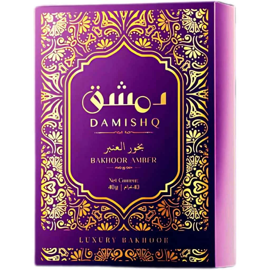 Damishq Bakhoor Al Amber 40g - kemenyan ,oud , BUKHOOR , bakhoor oud , incense ,bukhoor set , dupa