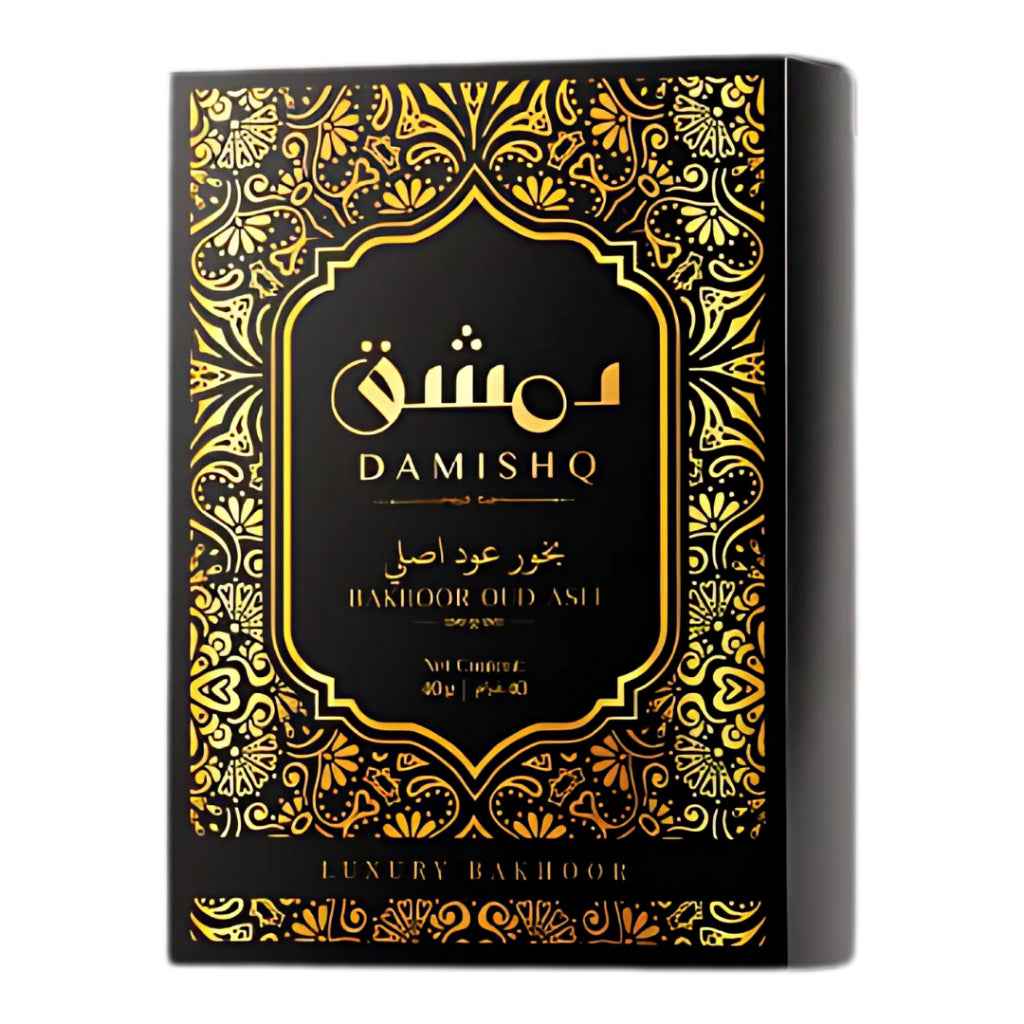 Damishq Bakhoor Oud Asli 40g - kemenyan ,oud , BUKHOOR , bakhoor oud , incense ,bukhoor set , dupa